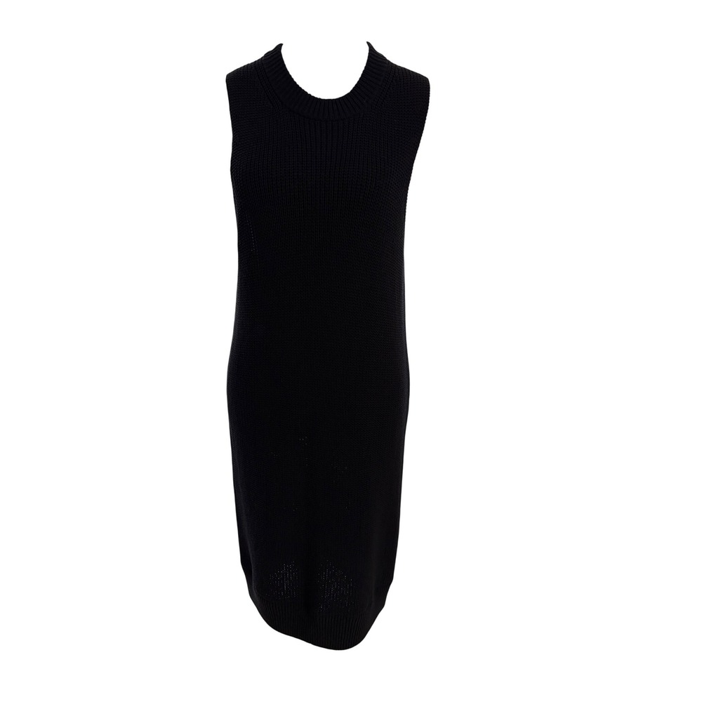Brochu‎ Walker Aida Blue Knitted Sleeveless Sweater Dress Size Medium